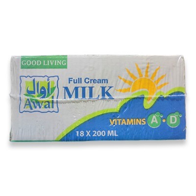 Awal Full Fat Milk 18*200ml